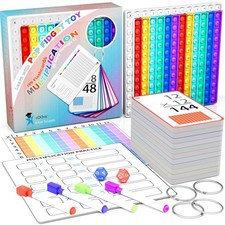 COOVA Multiplication Flash Cards  Multiplication Chart - Math Manipulatives ...