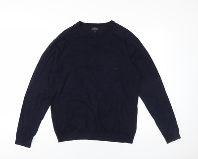 Next Herren Pullover Pulli blau, Medium, Baumwollmischung