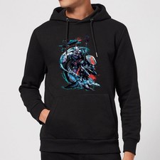 Image of Official DC Comics Aquaman Adults Hoodie Black