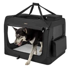 Foldable Dog Crate Portable Pet Carrier Travel Crate for Large Dogs 91 x 63 x 63