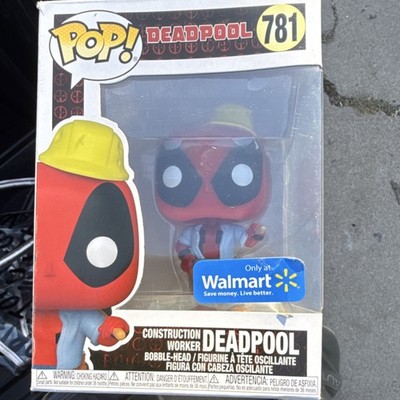 Funko Pop Marvel Deadpool Construction Worker #781 Walmart Exclusive Bobble Head