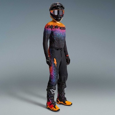 Alpinestars (Limited Edition) MX Jersey & Pant Kit Deal - SuperTech BLACK HOLE (