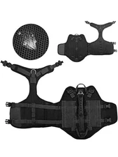 Military Tactical Pet Dog Harness Pet No Pull Training Service Vest XL