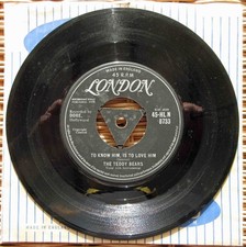 The Teddy Bears: To Know Him, Is To Love Him 7” Vinyl London Records 45-HLN 8733