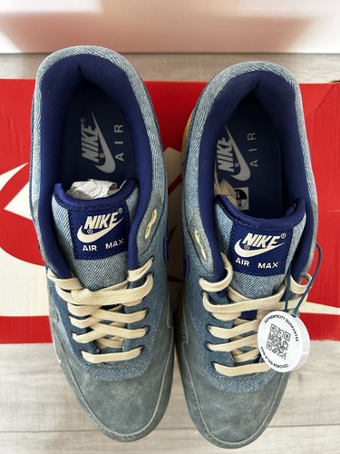 Nike Air Max 1 Dirty Denim Uk 9 Brandneu - Bild 3 von 7
