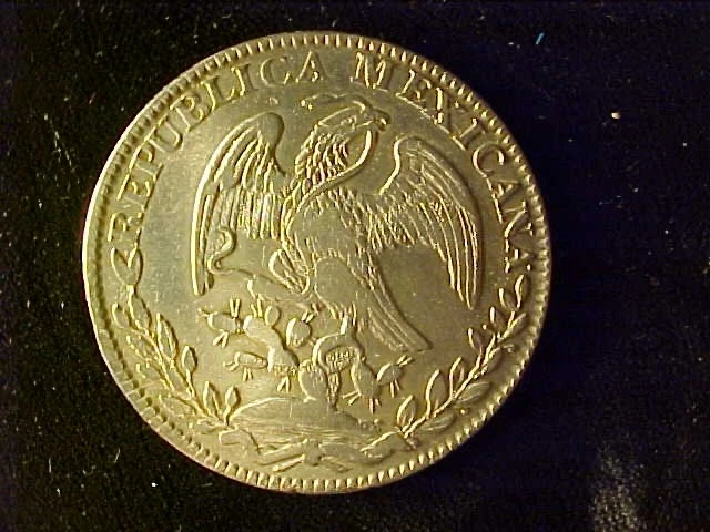 MEXICO CAP & RAYS 8 REALES 1831 Go MJ 2 STARS AFTER DATE, EF - Image 2 of 2