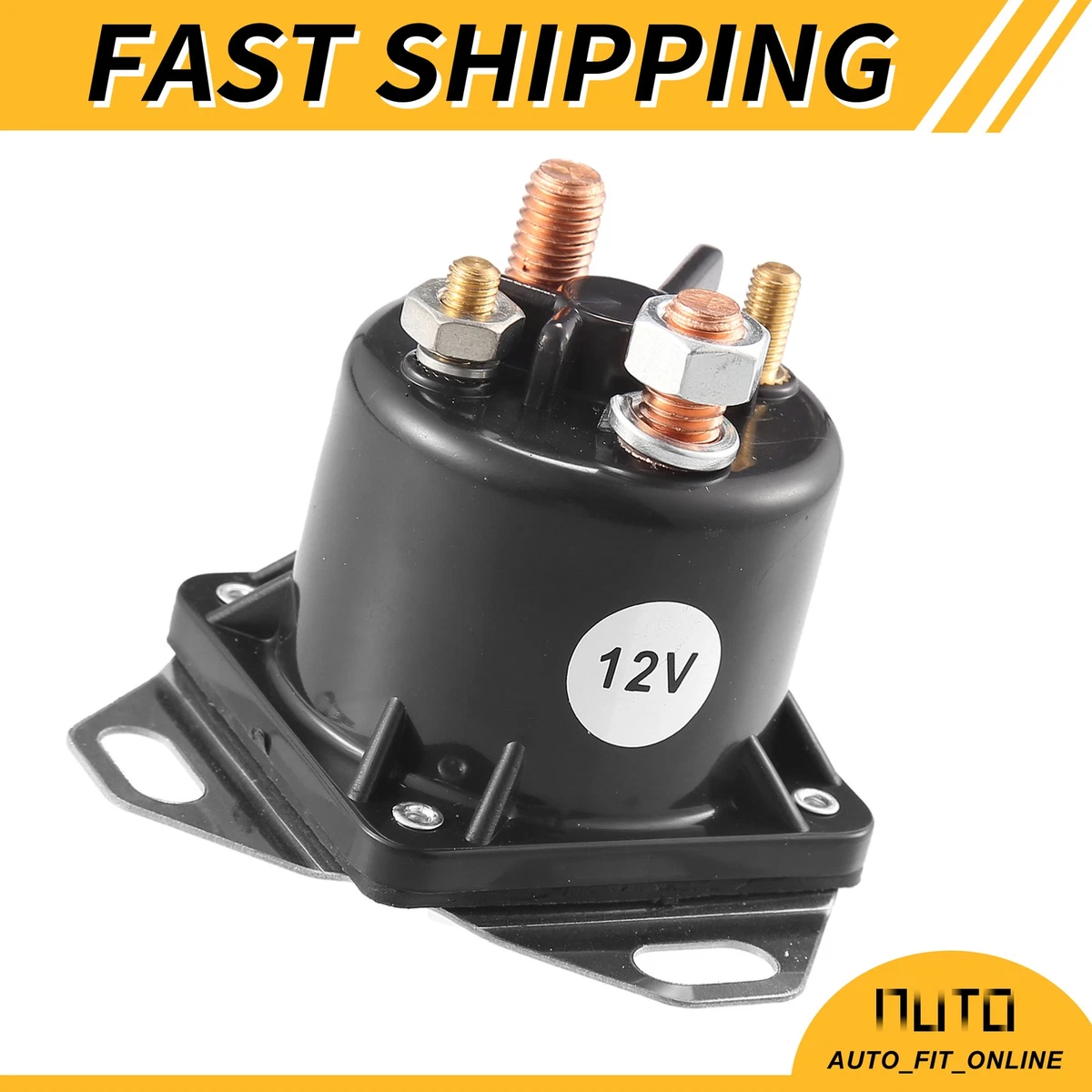 Diesel Glow Plug Starter Relay Solenoid 1826634C94 For Ford E250 E350 F250 F350 – Metal Housing, 3-Month Warranty