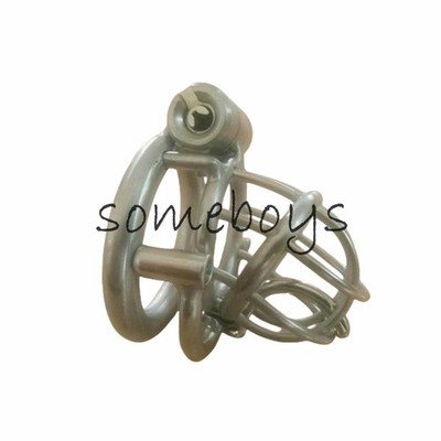 Permanent Steel Chastity Cage Men Metal PA Male Cage with Tube Chastity Devices