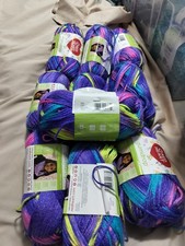 Red Heart Gumdrop Yarn Parafait Lot of 10 4oz Each Skein Acrylic Worsted