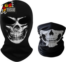 Ghost Maske Sturmhaube Motorrad Balaclava Skimaske Totenkopf Maske 2 Stück