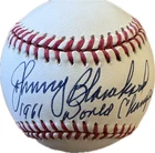 Johnny Blanchard Signed OAL Baseball “1961 World Champs” Yankees JSA COA CF93849