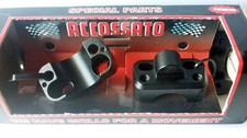 22.2MM to 28.6MM OVERSIZED FAT BAR HANDLEBAR CONVERSION MOUNTS CLAMPS BLACK