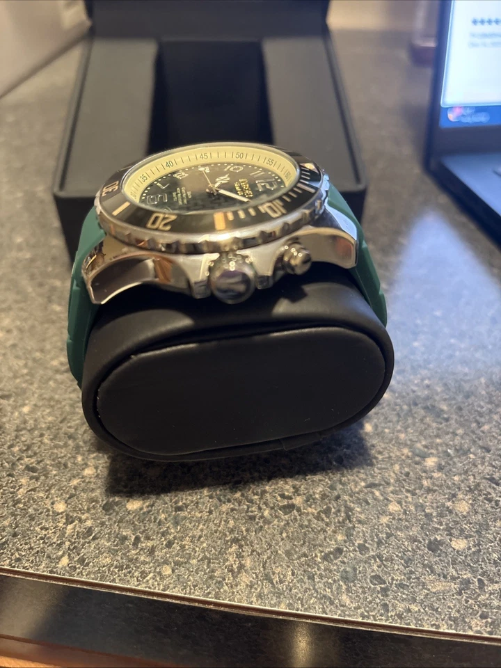 KYBOE! Reloj de cuarzo Giant Mariner 55 mm verde 10 ATM resistencia al agua KY.55-042.15 Foto 3 de 4