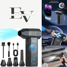 Portable 3-Speed Air Duster - 180G Blowing Force for Home Outdoor Cleaning