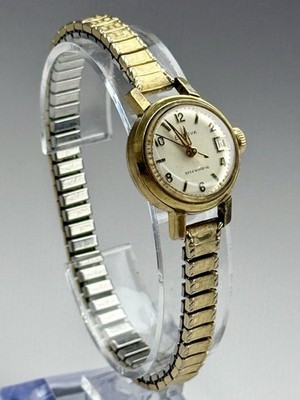 Vintage Bulova M7 .0015 Gold Electroplate Waterproof LadieS Self Winding Watch