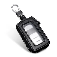 Universal Zipper Car Key Fob Case Smart Key Holder Bag for Most Cars Black