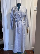 Oscar De La Renta Sz L Periwinkle Appliqu  Robe Women's