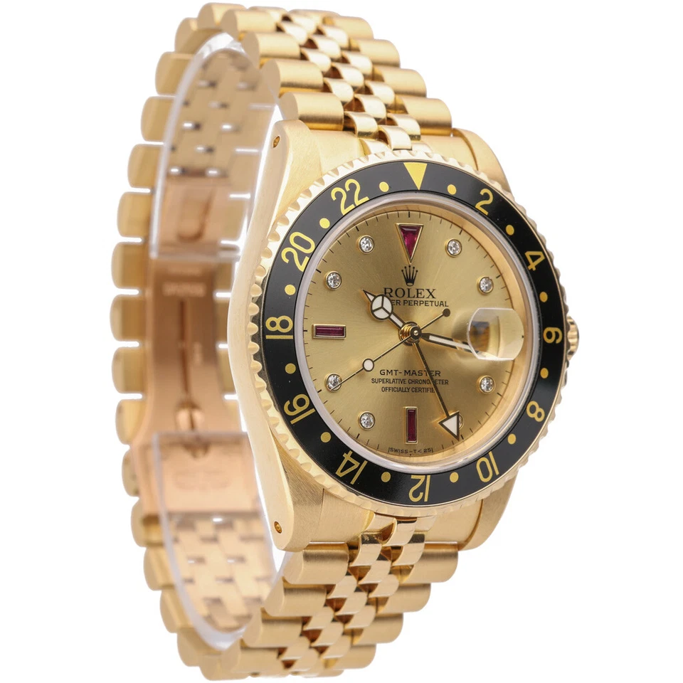 Rolex Gmt-Master II 16758 with 40mm 18ct Yellow Gold case and Champagne dial.... - Image 4 of 4