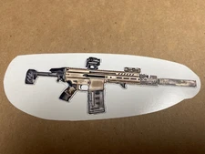 NEW 2024 Shot Show Tactical AK AR Rifle PEW PEW Sticker Decal Guns Ammo Hunting