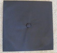 Graduation mortar board, black one size fits all, worn once.