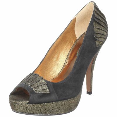 IRREGULAR CHOICE EGYPTIAN PRINCESS BLACK SHOES 8.5 SEXY EXOTIC NIB