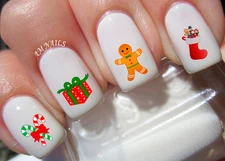 Christmas Nail Art Stickers Transfers Decals Set of 36 - A1365