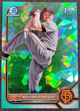 2022 Bowman Draft Sapphire 1st Aqua Refractor /20 William Kempner #BDC-3