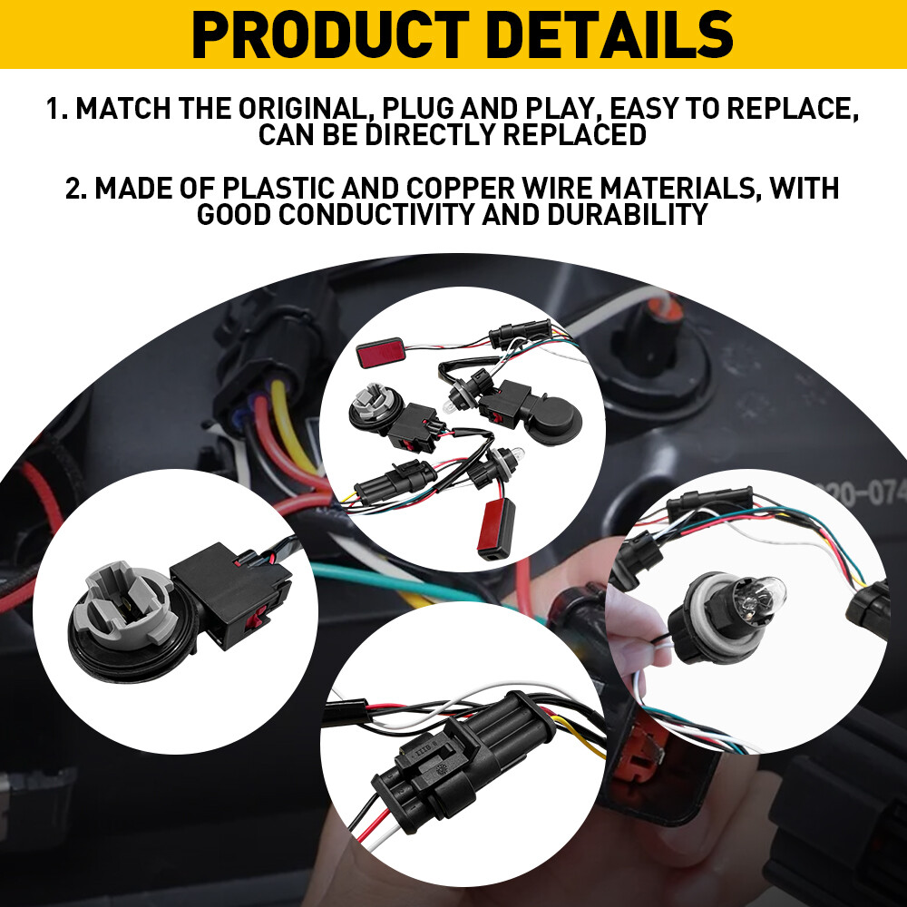 Rear Tail Light Wiring Harness for RAM 1500 2013-2022 2500 3500 OE 55277415AA