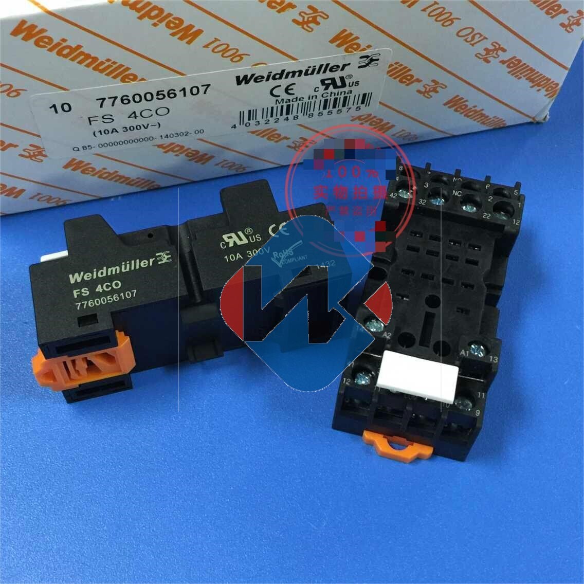 10QTY/BOX NEW Weidmuller FS 4CO Relay Socket 10A 300V | eBay