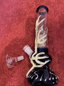 New 10 inch Water Pipe Heavy Glass Bong Smoking Pipe Ship From New York