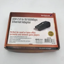 USED STARTECH USB 2.0 to 10/100 Mbs Ethernet Adapter UNTESTED READ