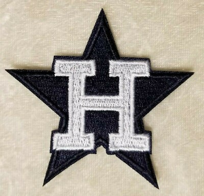 Houston Astros 2.5'' Retro Star Iron On Embroidered Patch ~ Free Tracking!