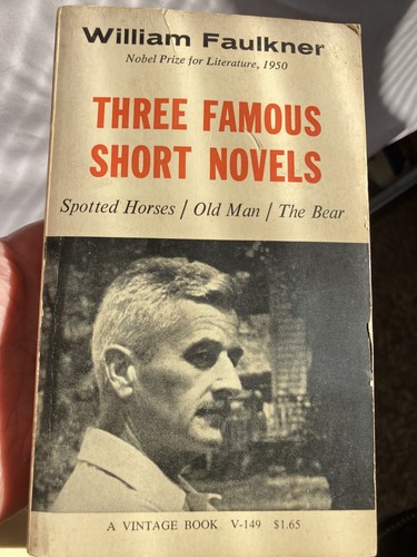 William Faulkner, 1958, Three Famous Short Novels, Paperback, Vintage Books