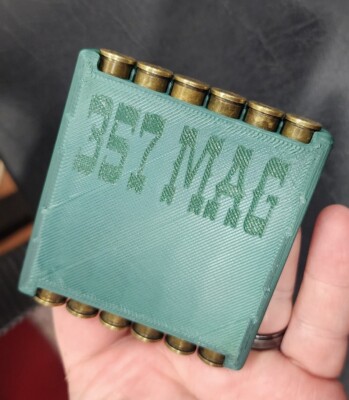 Shell Holder For 357 MAG pocket Carry. Holds 12 Shells 3D printed with PLA
