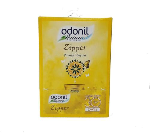 Odonil Zipper Blissful Air Freshener - 10 g (Citrus, Pack of 6) free shiping - Photo 1 sur 3