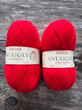 Sirdar Snuggly DK Nylon / Acrylic Soft Yarn 50g Flamenco Red Shade 0242  X 2