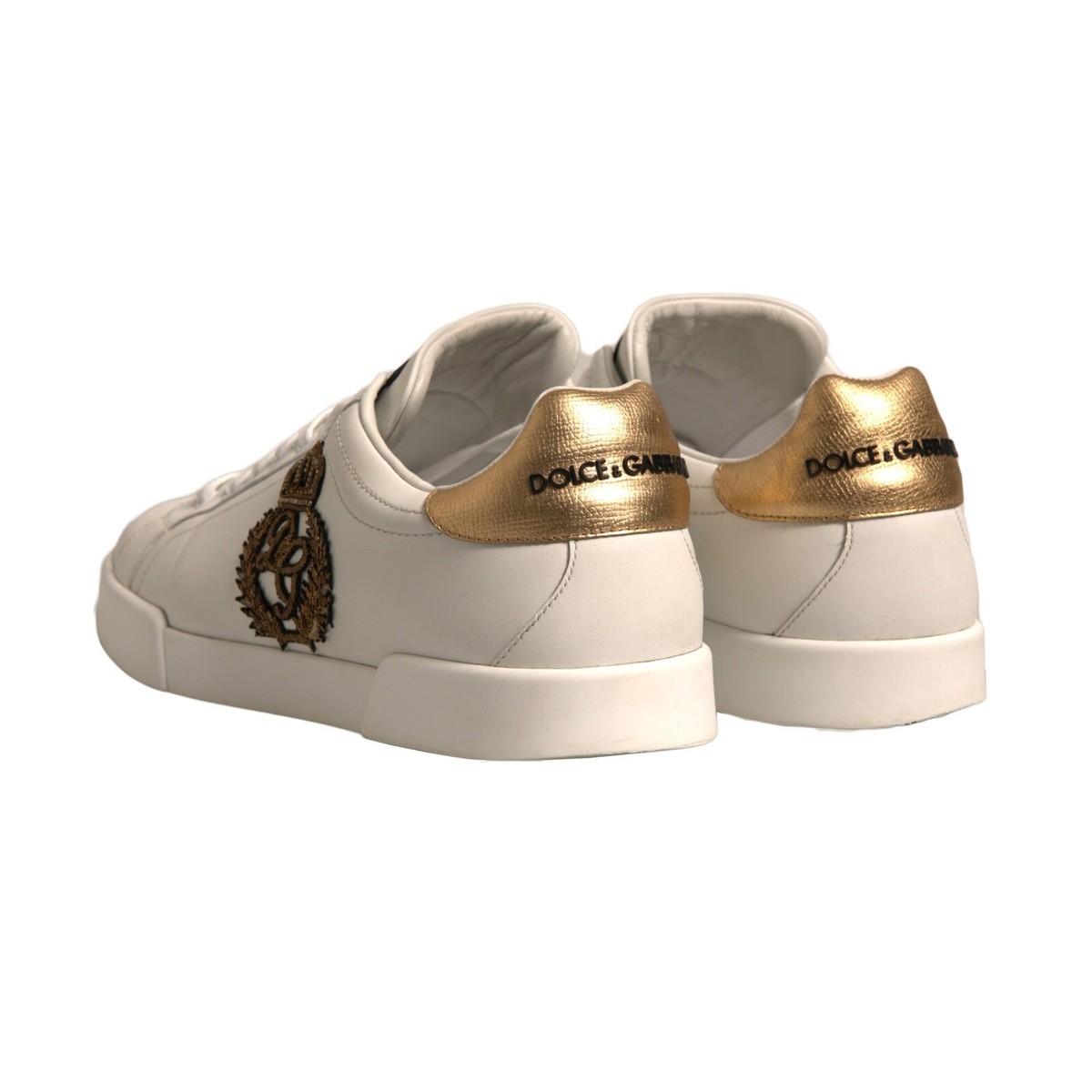 スニーカー Dolce&Gabbana White Gold Portofino Sneakers Dolce & Gabbana White Gold Portofino Low Top Leather