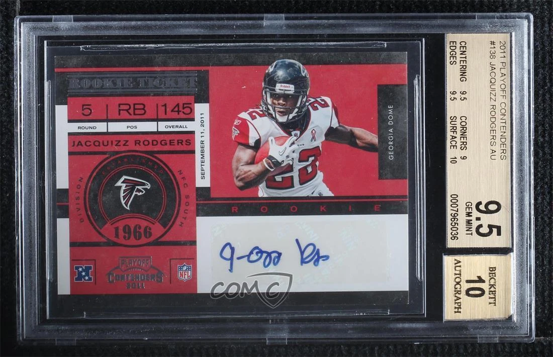 Jacquizz Rodgers Playoff Contenders #138 Autograph