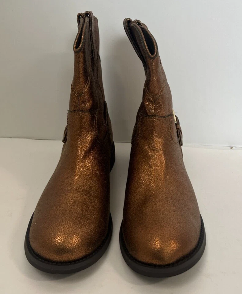 Botas femininas Yellowbox bronze couro sintético ocidental tamanho 9 novas - Imagem 2 de 4