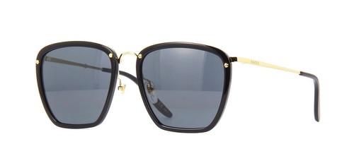 Gucci GG0673S-001 56 Sunglasses Black-Gold-Grey | Sunglasses | fashionette