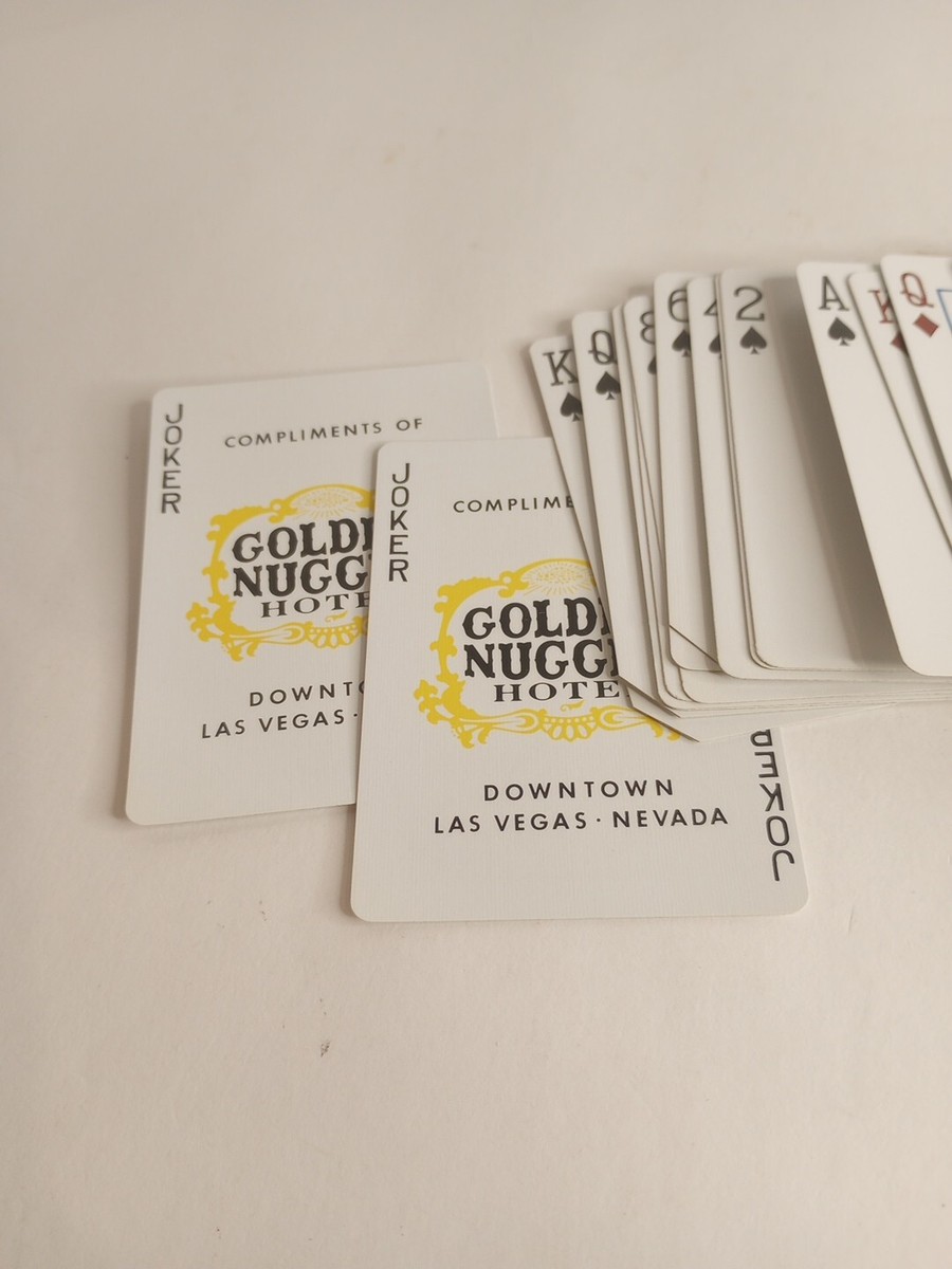 Golden Nugget Casino Red Playing Cards Complete Deck Gold Seal
