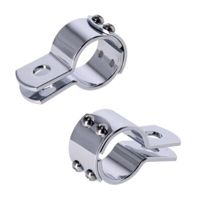 1,5 Zoll (38 mm) CHROM 3 STÜCK KLEMMEN FÜR Motorsturzbügel Fußrasten PAAR P968949