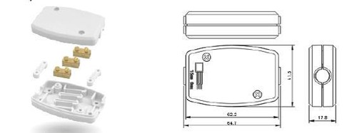 Kabelverbinder Kabelgarnitur Verbindungsdose mit Schraubklemme 3 Polig 13Amp - Bild 5 von 6