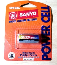 SANYO PHOTO LITHIUM BATTERY 3V POWER CELL EXPIRED CR123A