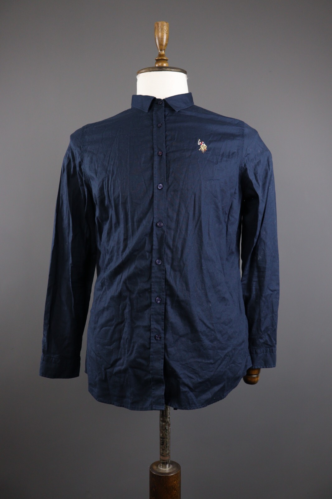 U.S. POLO ASSN Basics Button Down Long Sleeve Dress Shirt Size 44
