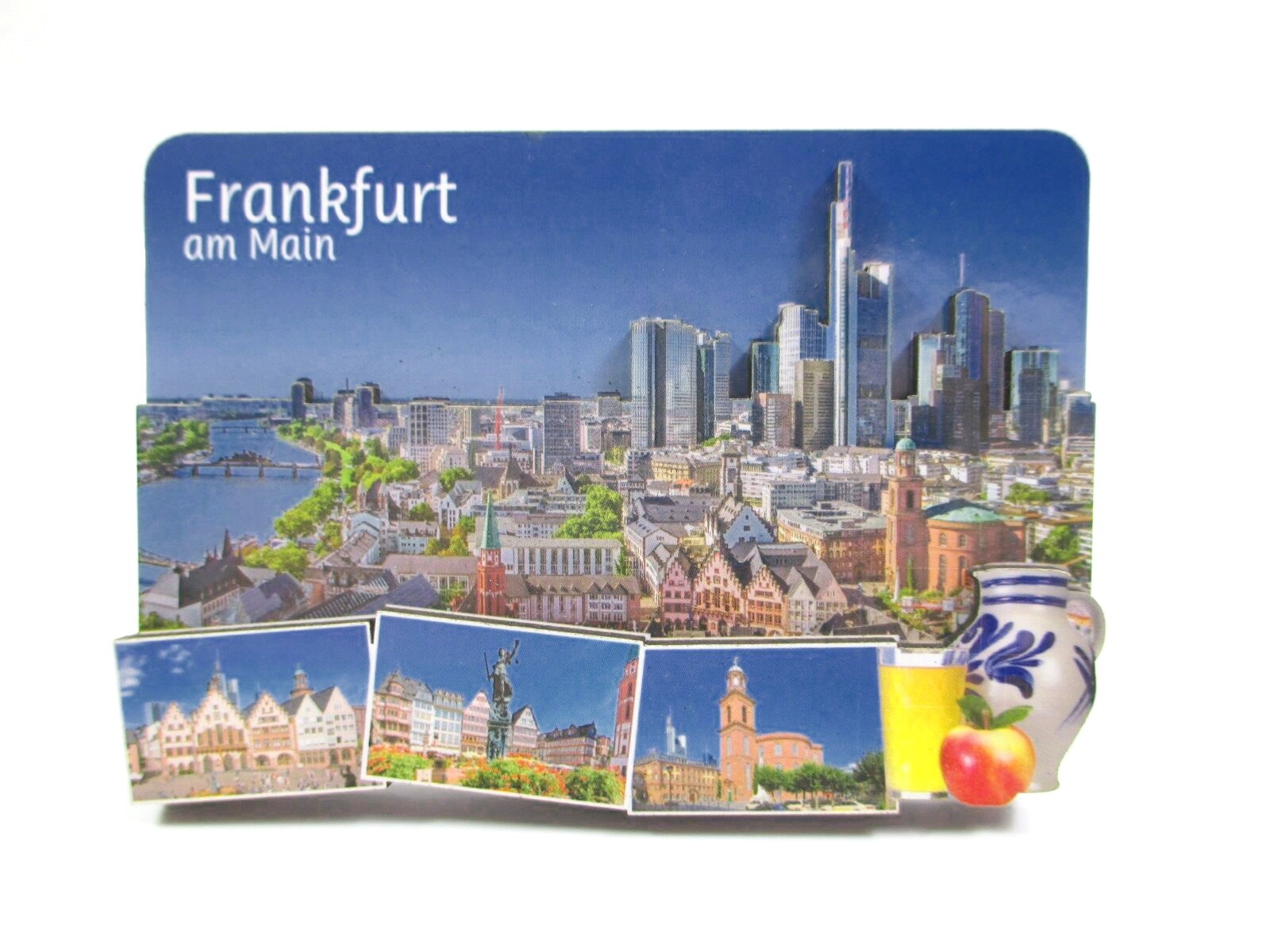 Frankfurt Hessen Römer premium magnet wood souvenir Germany (126)