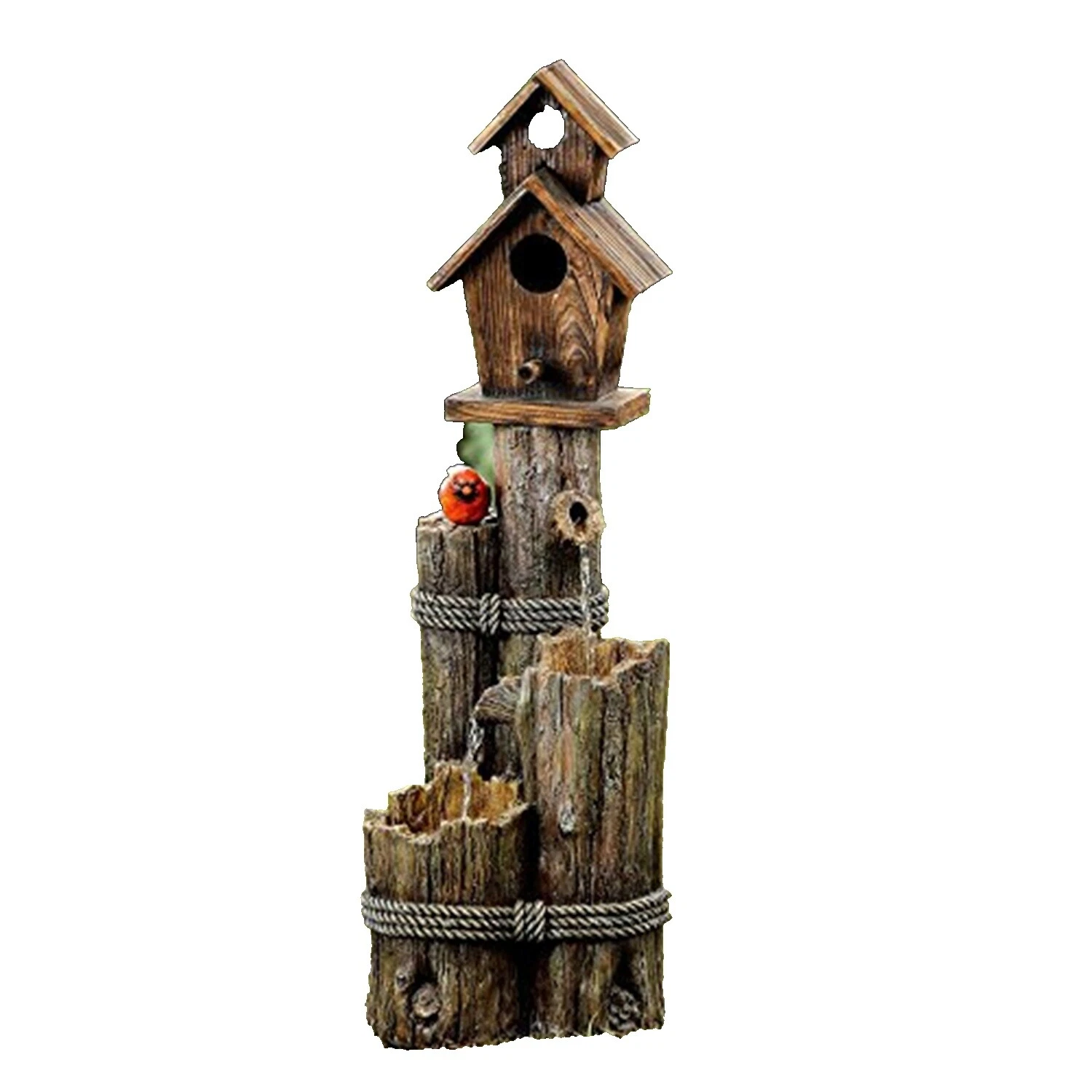 Pájaro de Madera fuentes al aire libre