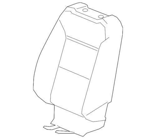 Cubierta del respaldo del asiento para Chevrolet GMC Suburban Tahoe Yukon 2021-2023 (N/P 84693517)