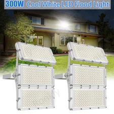2Pack 300W LED Flood Light Super Bright Outdoor Stadium Lights Outdoor Lighting