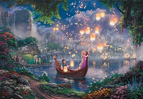 Rompecabezas TENYO 1000 piezas Disney "Rapunzel" Thomas Kinkade* - Imagen 1 de 5